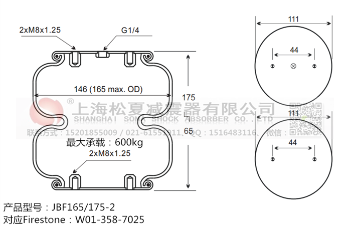 JBF165/175-2橡膠<a href='http://m.gigasetdigital.com/' target='_blank'><u>空氣彈簧</u></a>